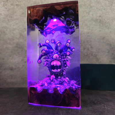 Beholder's Eye Resin Lamp
