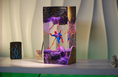 Custom Spider Man Lamp