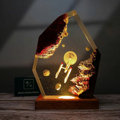 Star Trek USS Voyager NCC-1701Resin Lamp