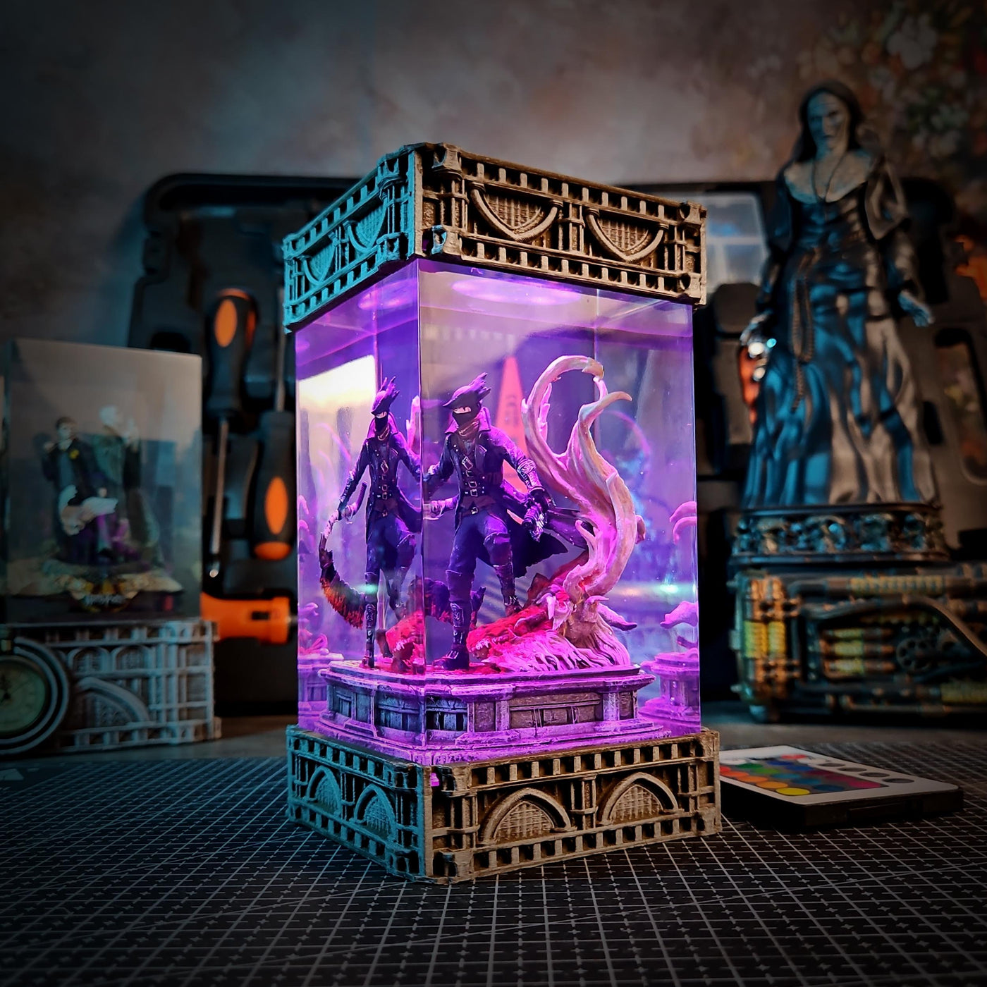 Hunter Resin Lamp