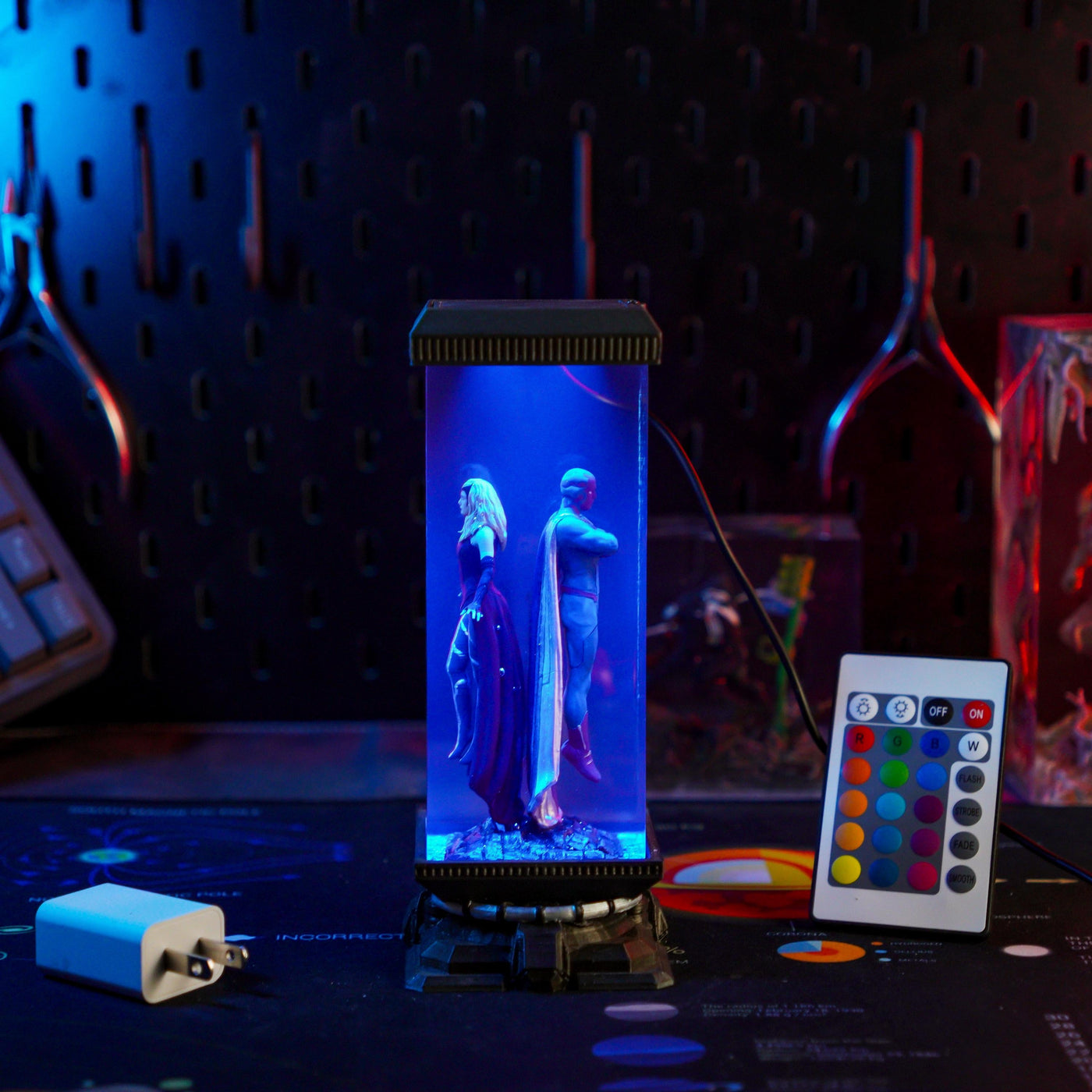 Superhero Epoxy Resin Lamp 5