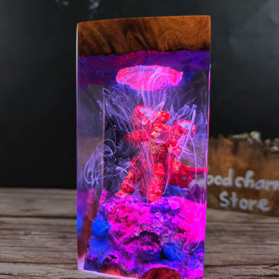 Spacemarine Warhammer Resin Lamp