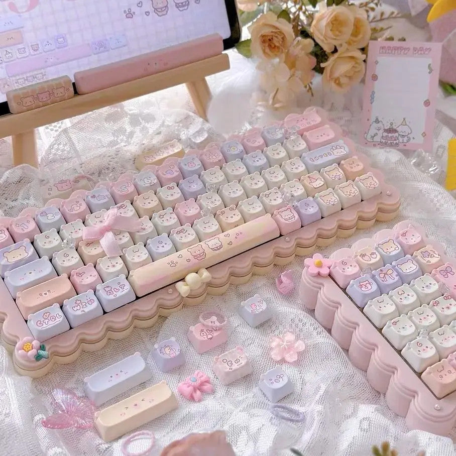 Cat Kawaii Keycaps Set