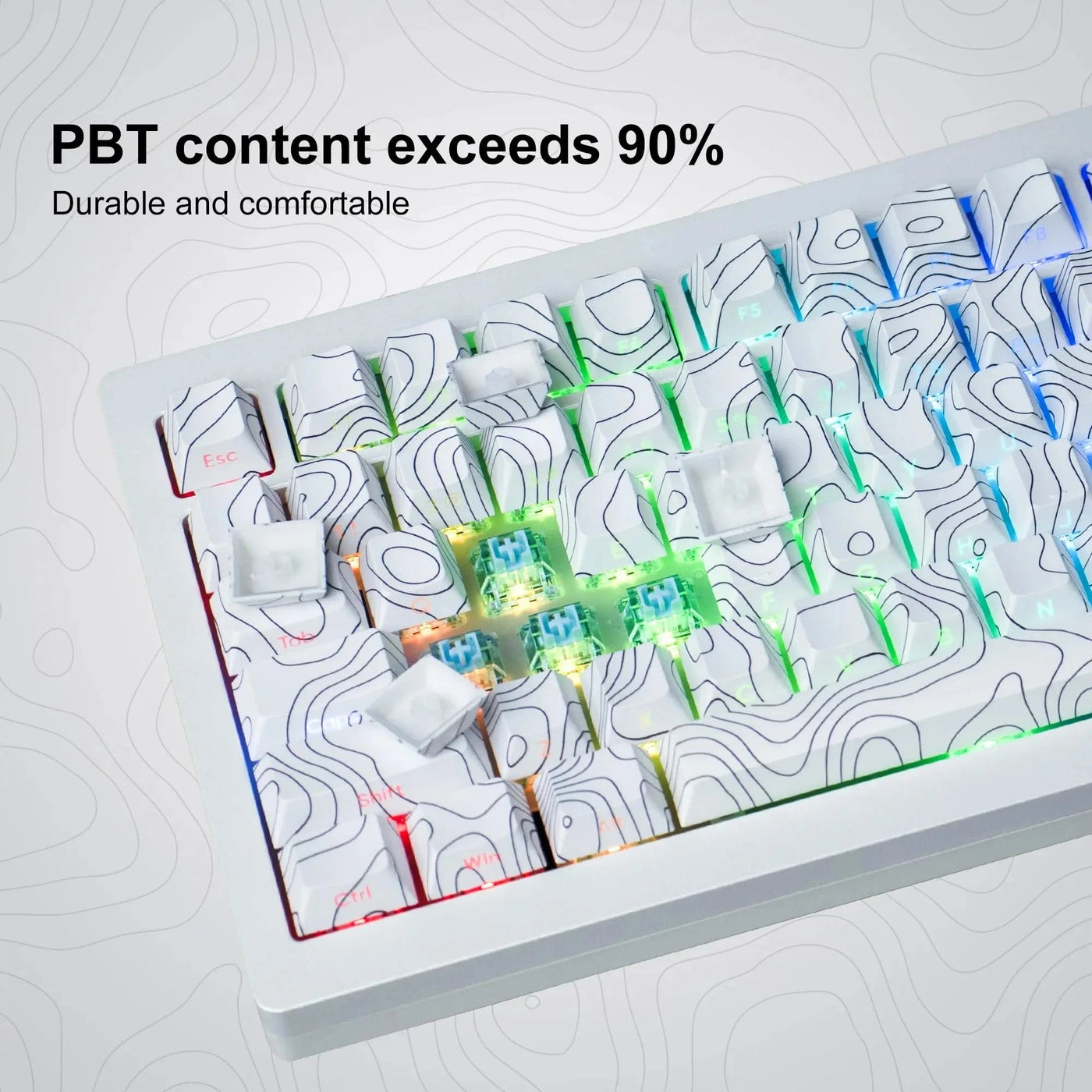 132 Keys Altitude line White