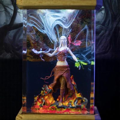Handmade Mother's Dragon lamp