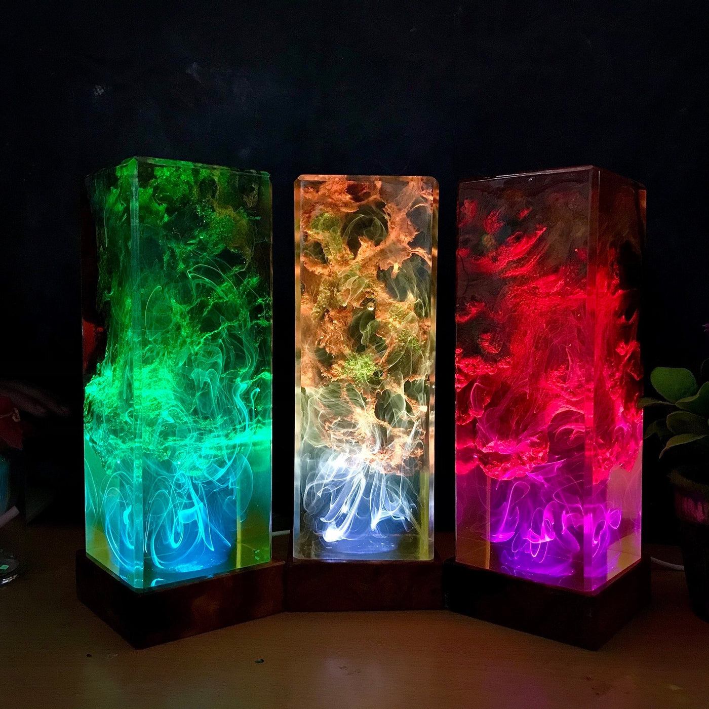 Resin Epoxy Wooden Night Lights(SGR)