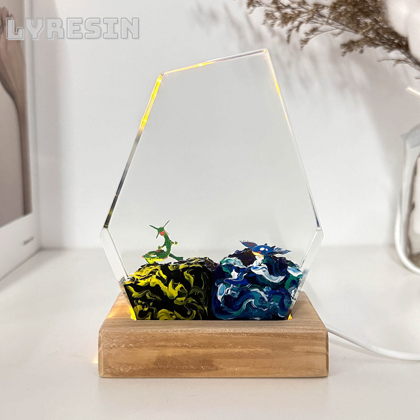 Rayquaza Kyogre Groudon Resin Lamp