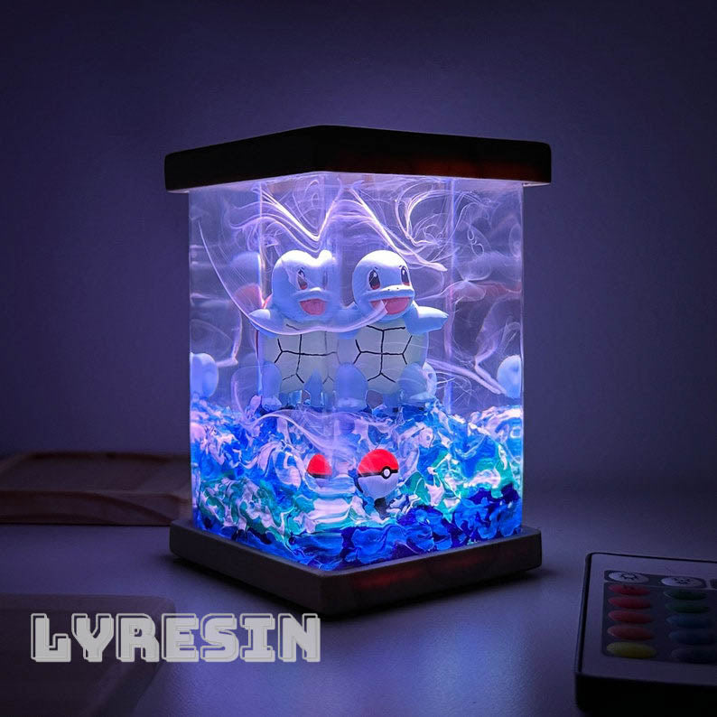 Squirtle Resin Lamp