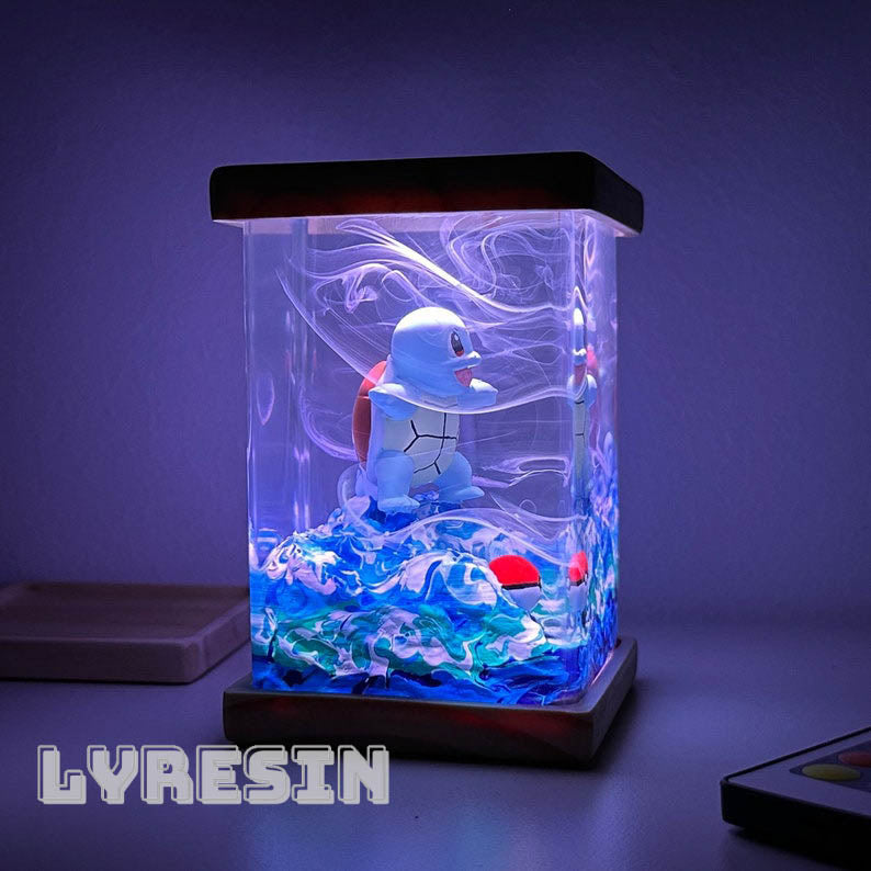 Squirtle Resin Lamp