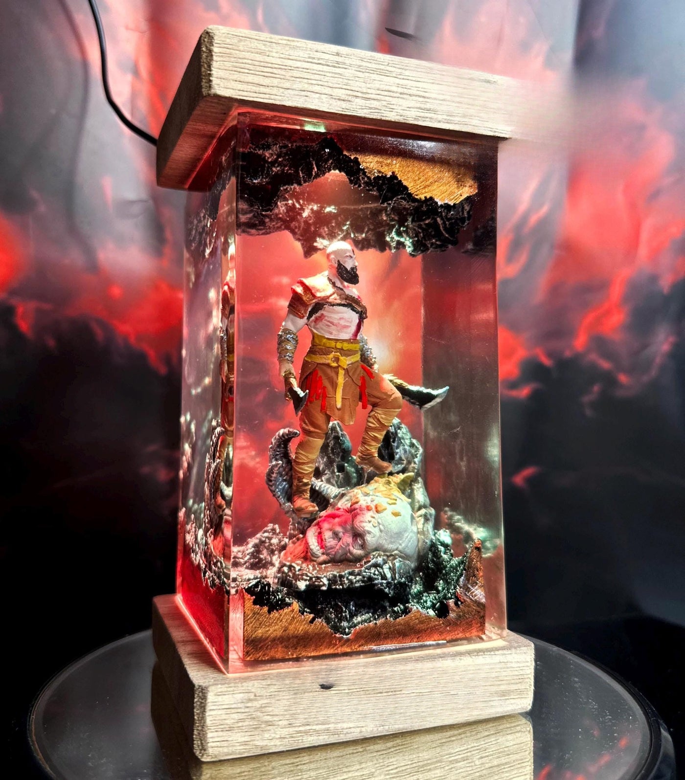 God of War Kratos Lamp