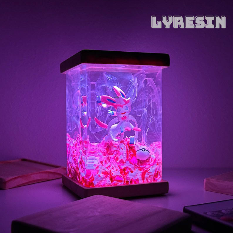 Vaporeon Epoxy Lamp