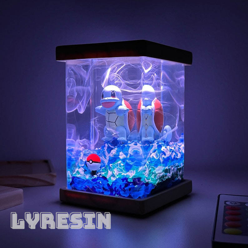 Squirtle Resin Lamp