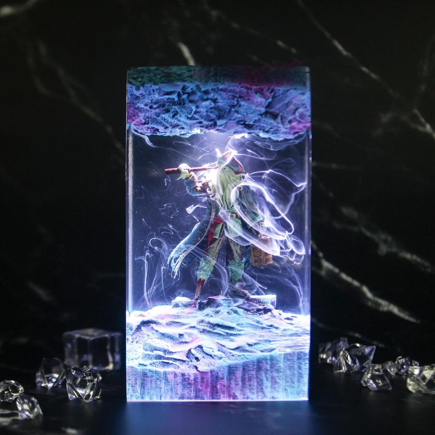 Davy Jones Resin Lamp