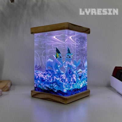 Vaporeon Epoxy Lamp