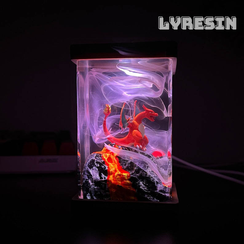 Cha.rizard Resin Lamp