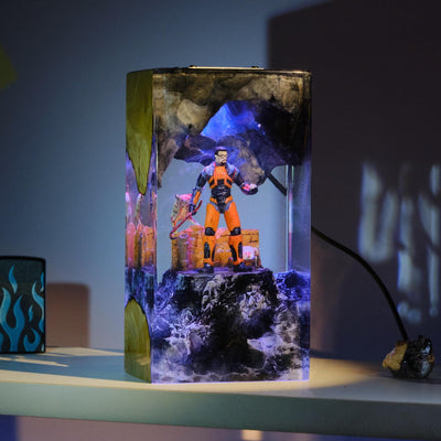 Custom Haft Life Resin lamp