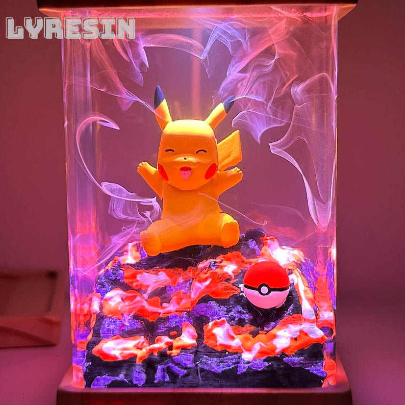 Pik.achu Epoxy Lamp