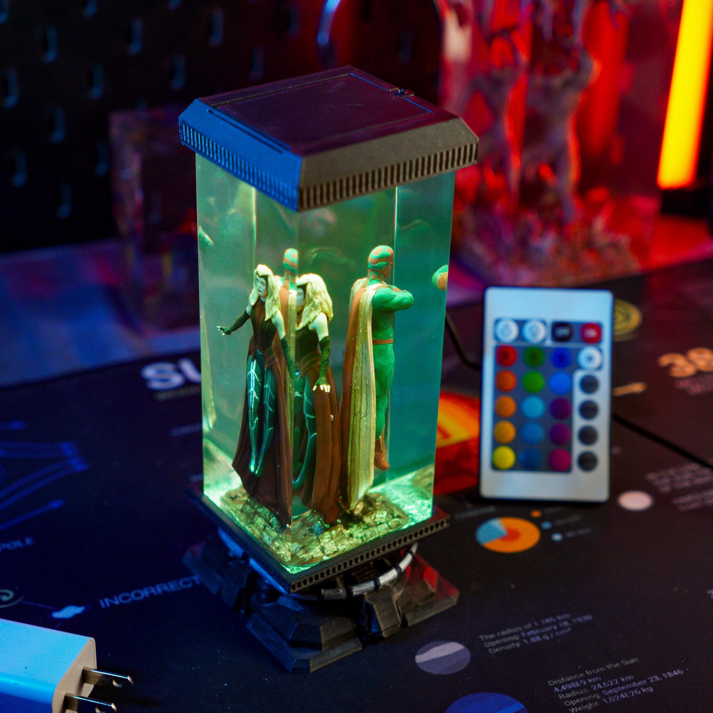 Superhero Epoxy Resin Lamp 5