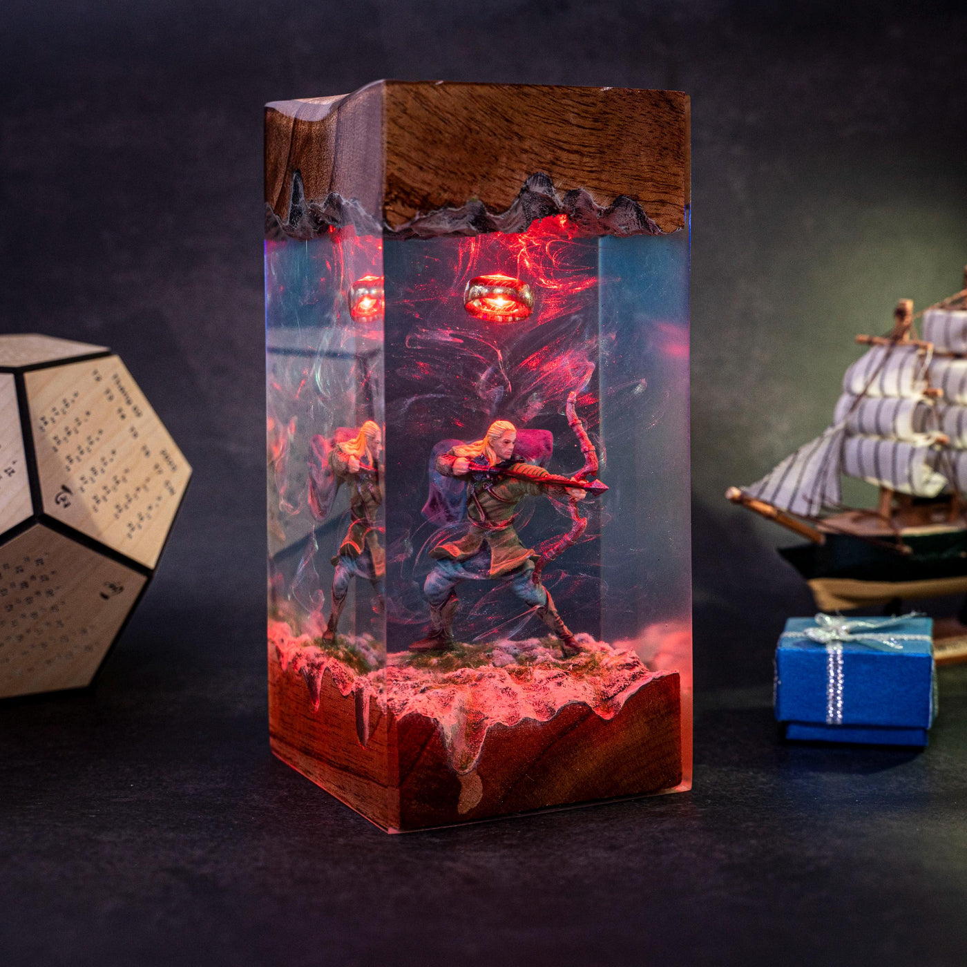 Elven Prince Resin Lamp
