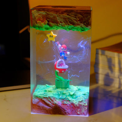 Super Mario Resin Lamp 2