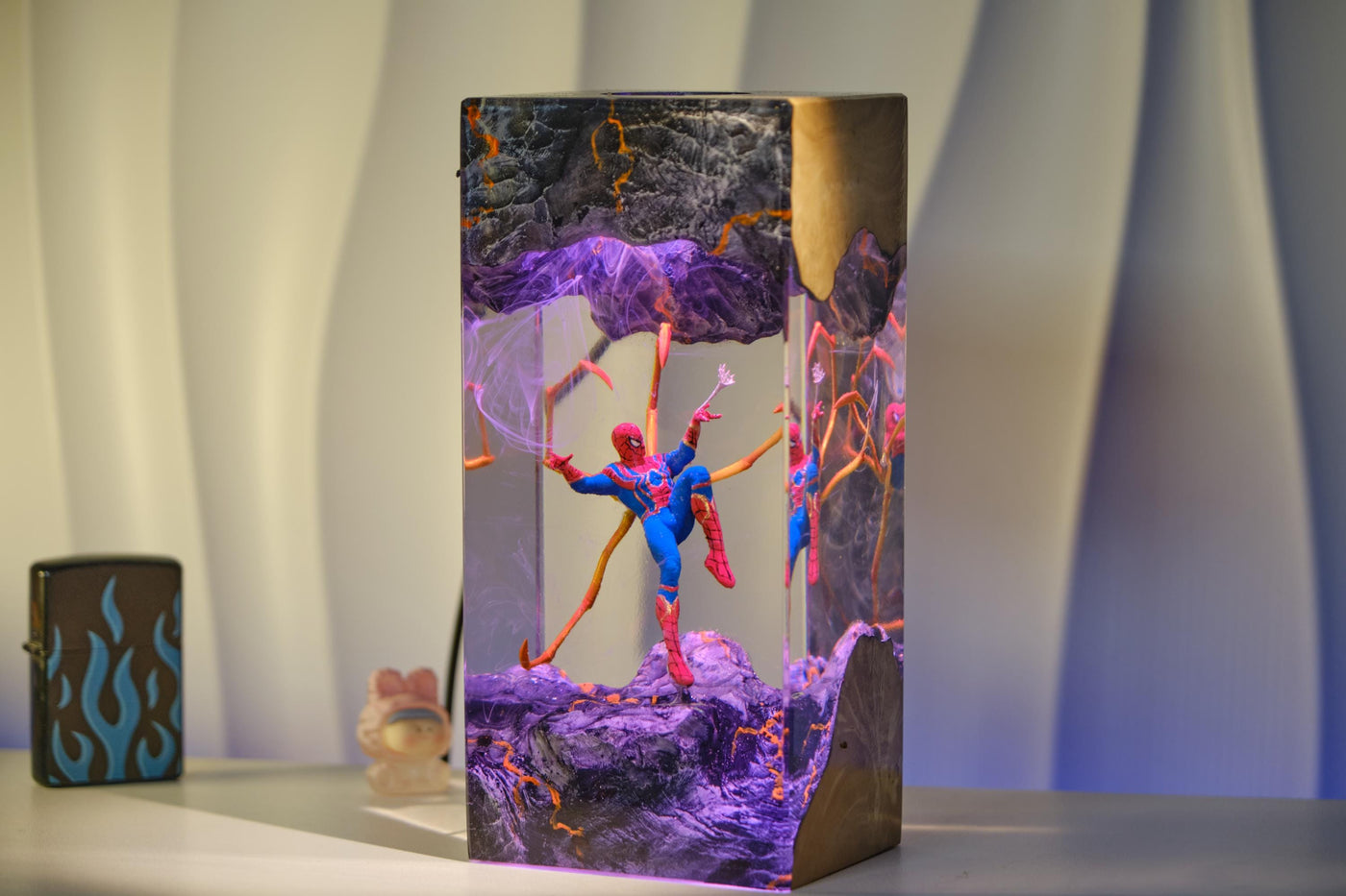 Custom Spider Man Lamp