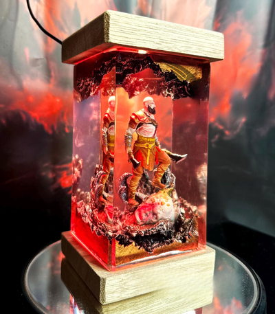God of War Kratos Lamp
