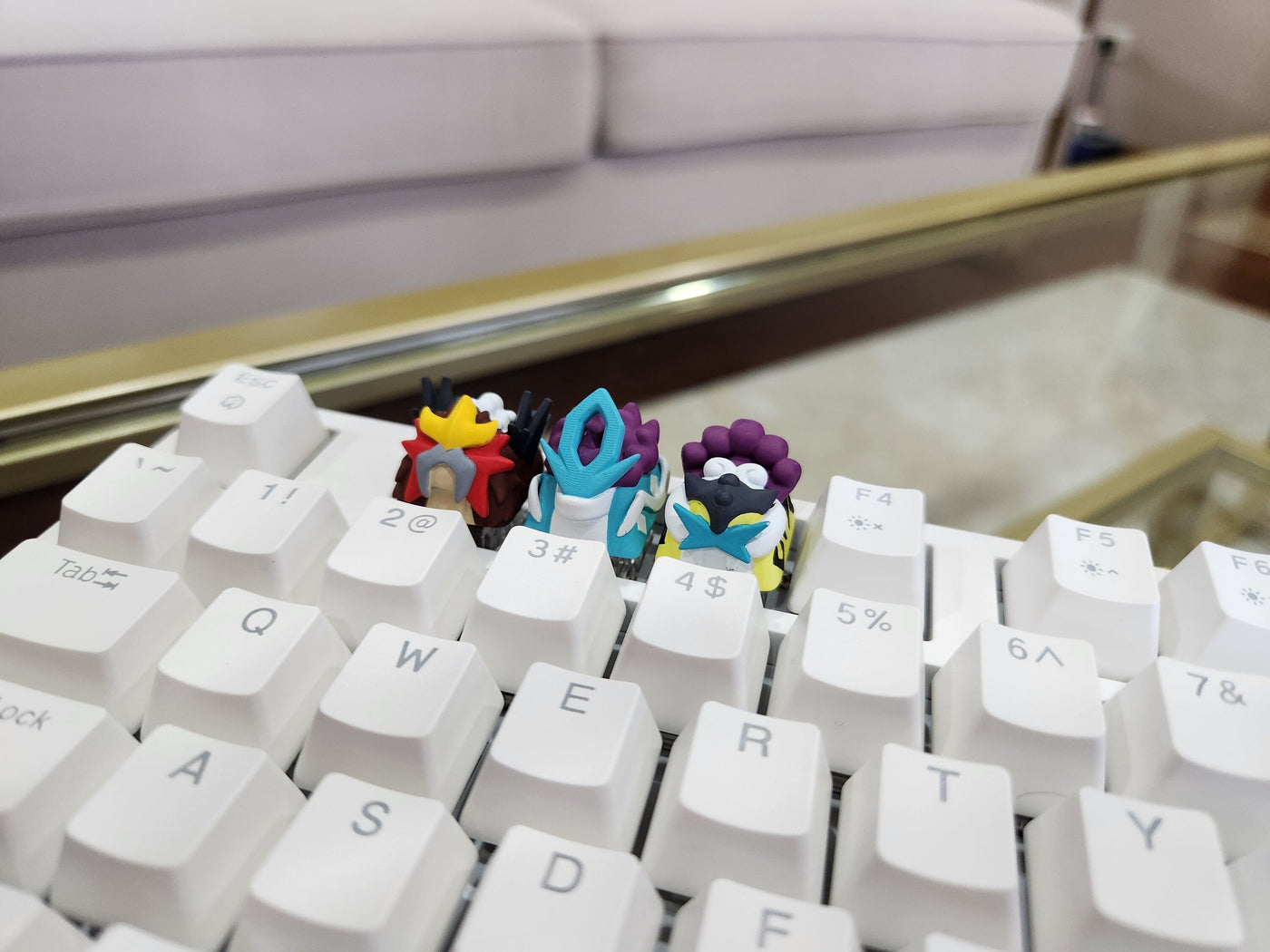 Pok.emon Legendary Ent.ei, Suic.une, Rai.kou Keycaps