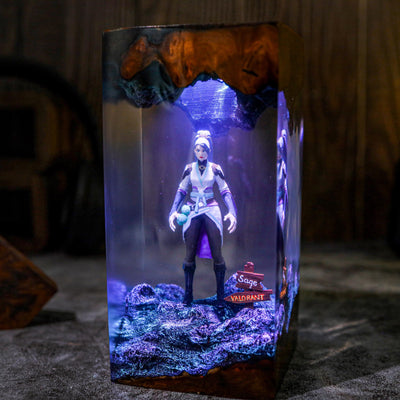 Custom Sa.ge Valo.rant Resin Epoxy lamp