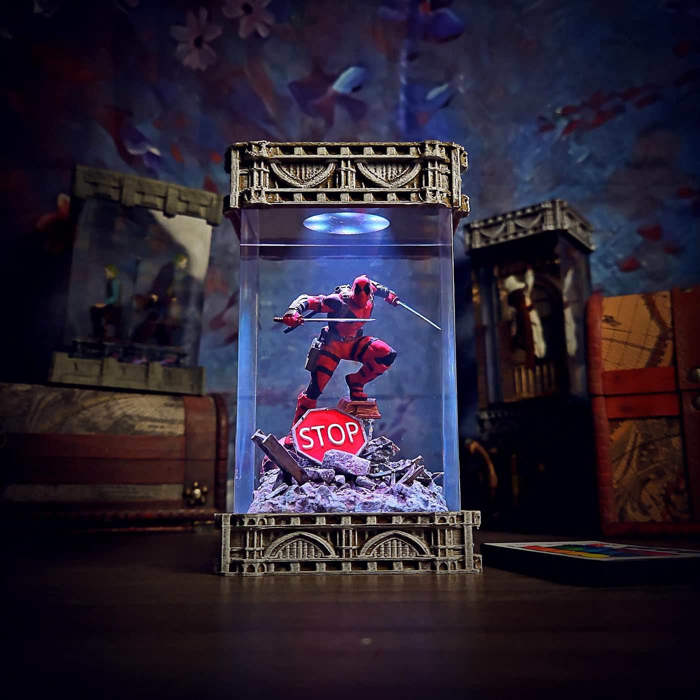 Dead Pool Resin lamp
