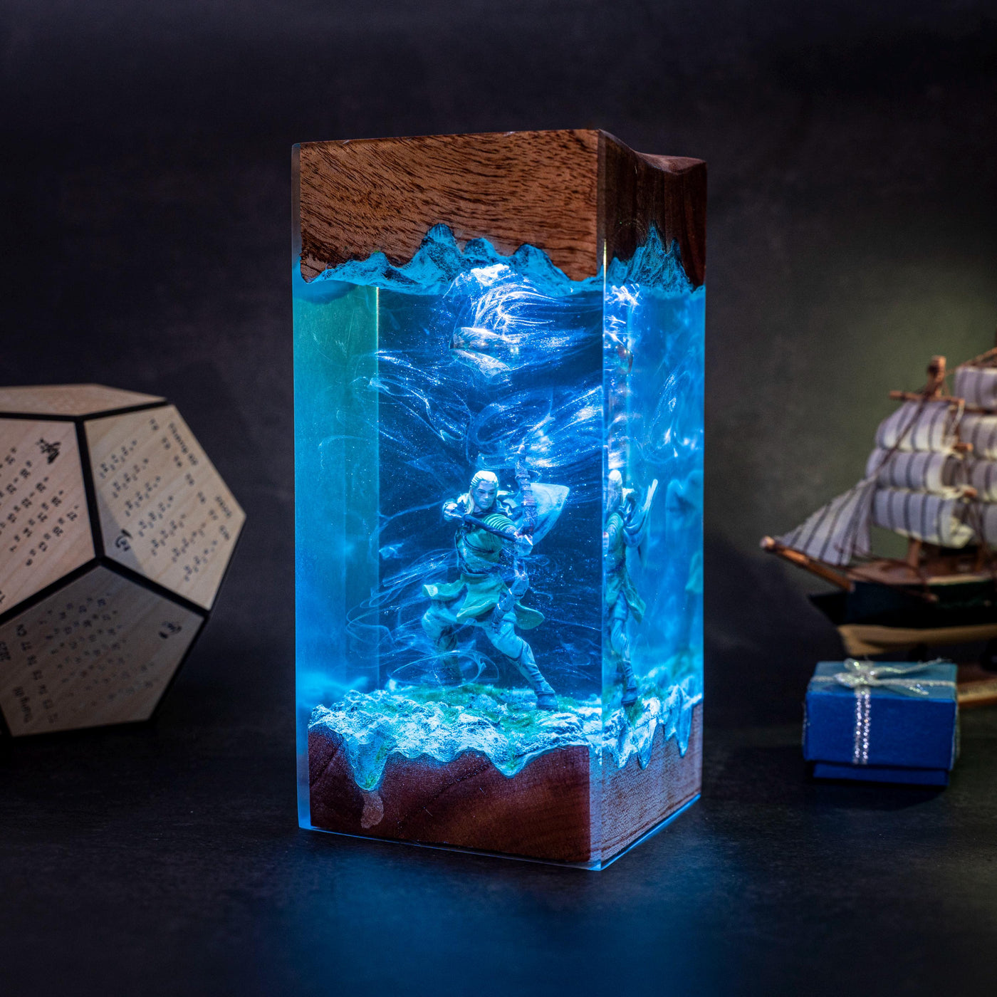 Elven Prince Resin Lamp