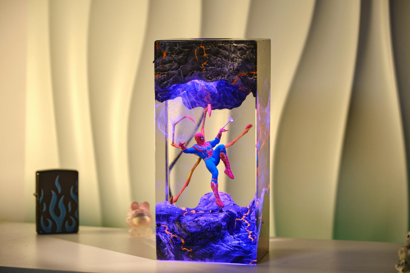 Custom Spider Man Lamp