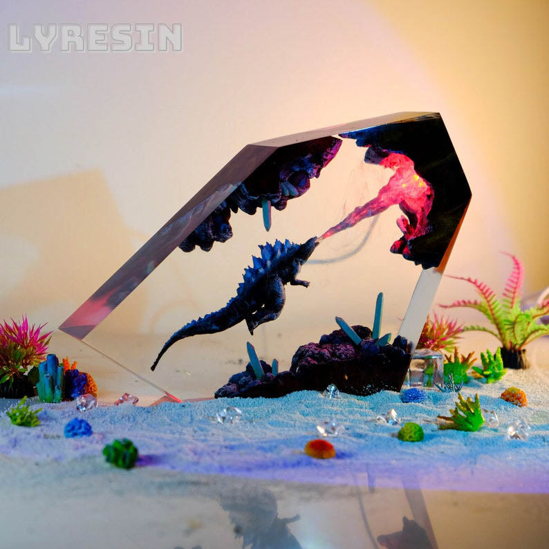 Monster God.zil.la Under The Ocean Resin Lamp