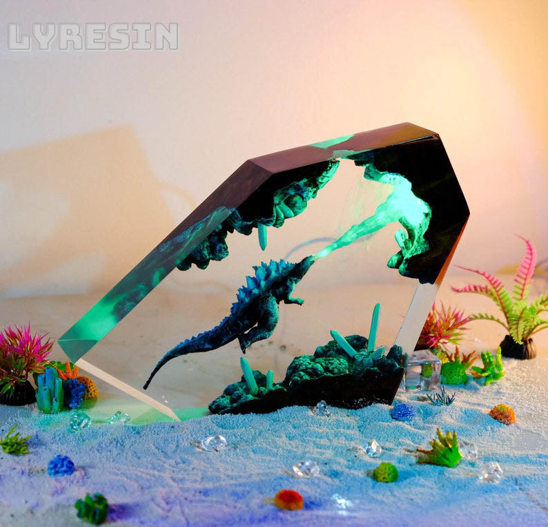 Monster God.zil.la Under The Ocean Resin Lamp