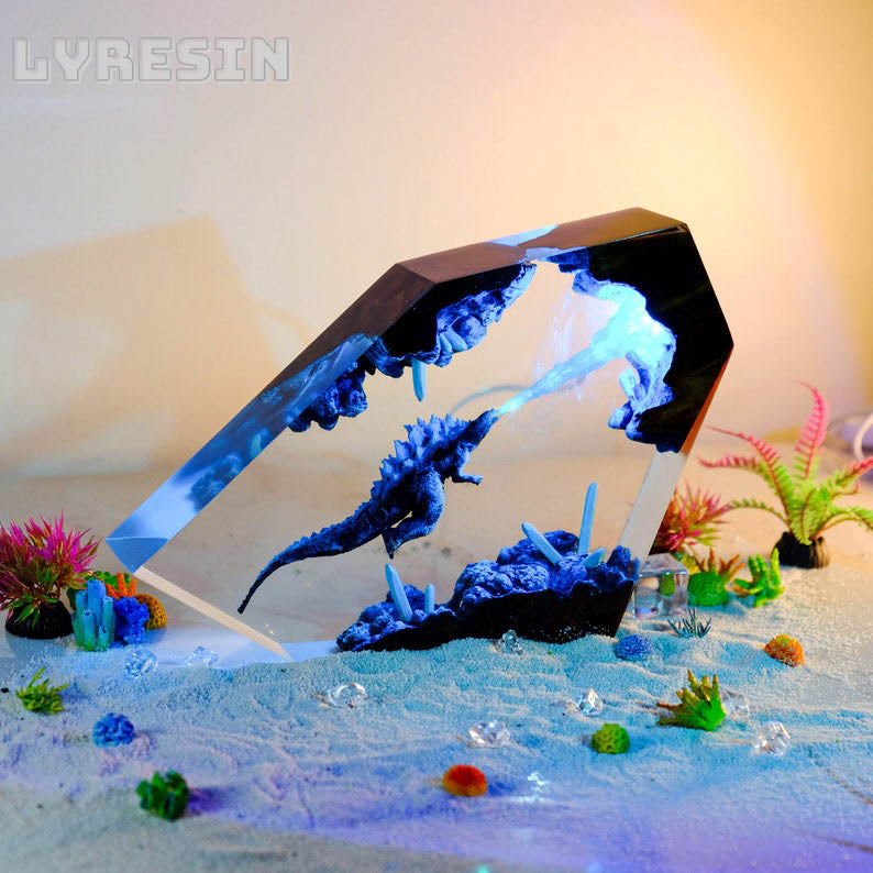 Monster God.zil.la Under The Ocean Resin Lamp