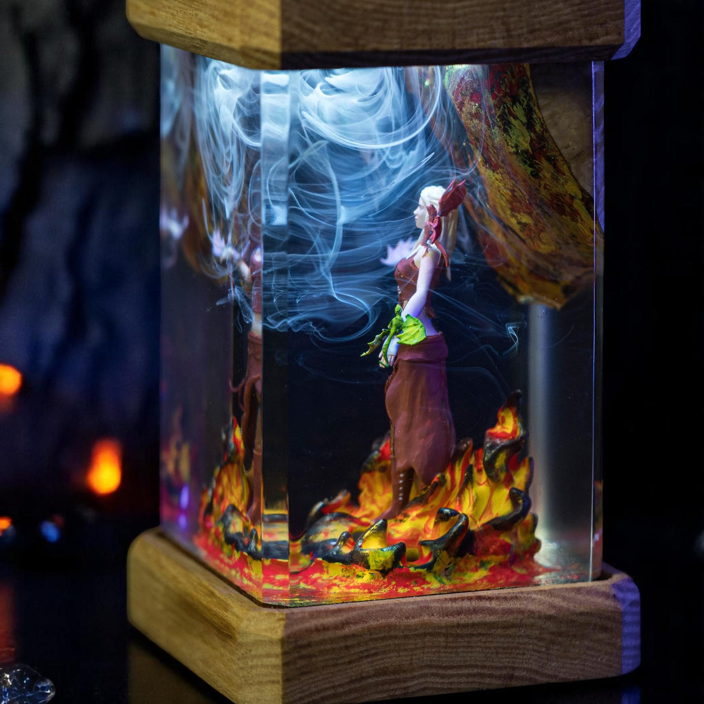 Handmade Mother's Dragon lamp