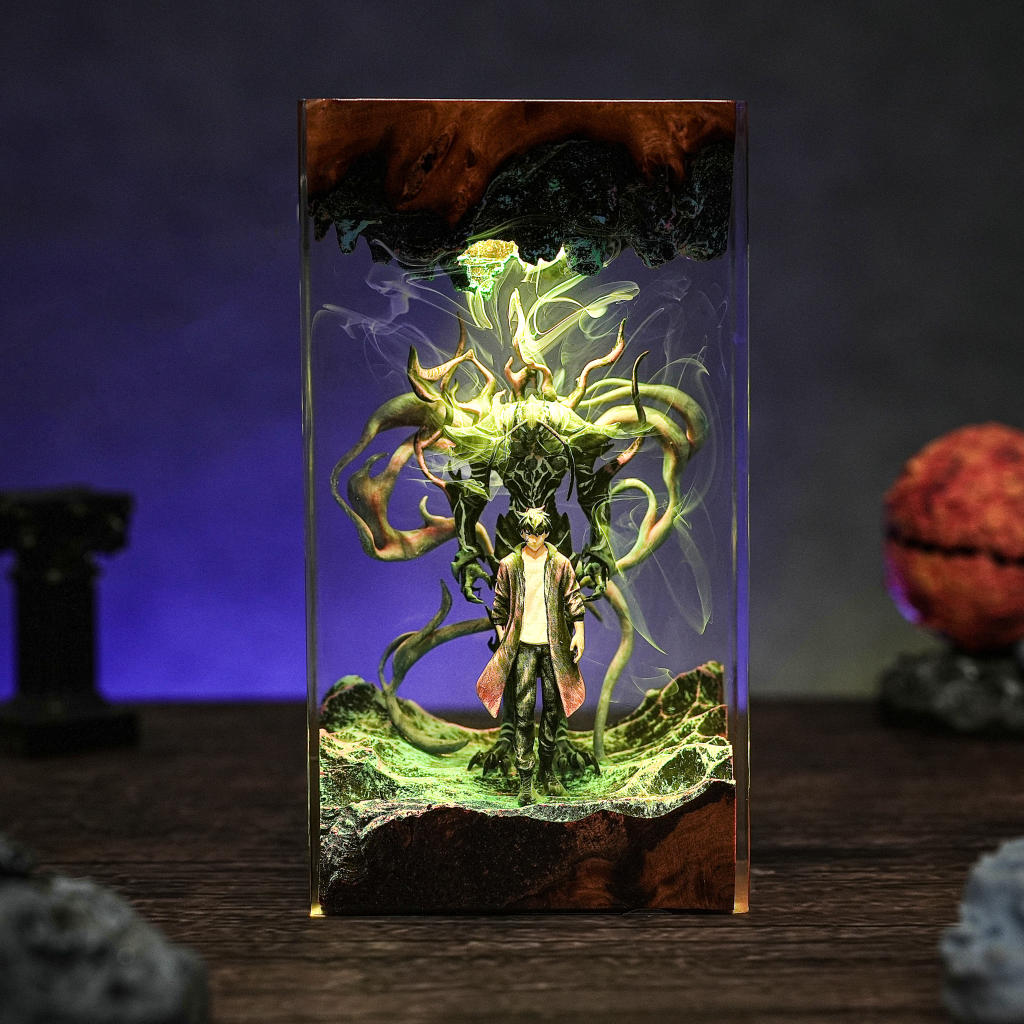 Sung Jinwoo Figure Epoxy lamp