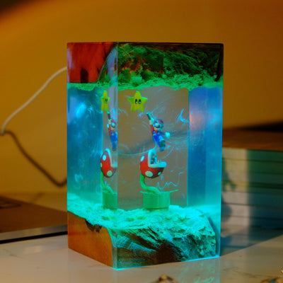 Super Mario Resin Lamp 2