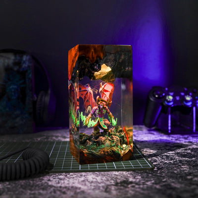 Illidan Stormrage WOW Model Resin lamp