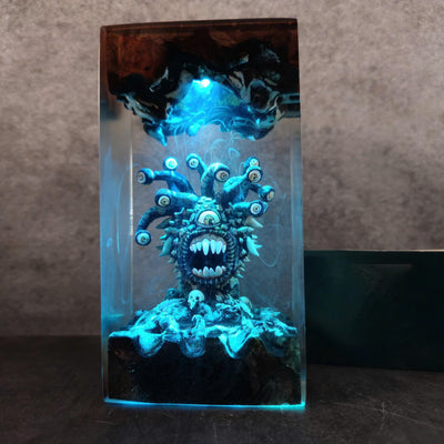 Beholder's Eye Resin Lamp