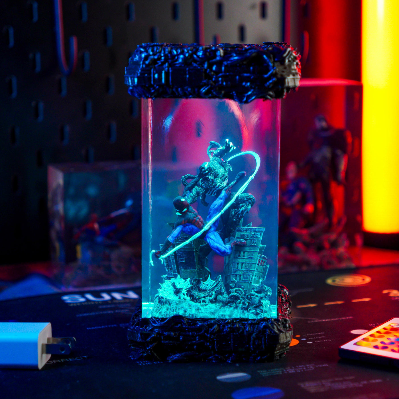 Superhero Epoxy Resin Lamp 3
