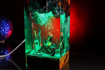 Red from the game Transistor Resin Lamp