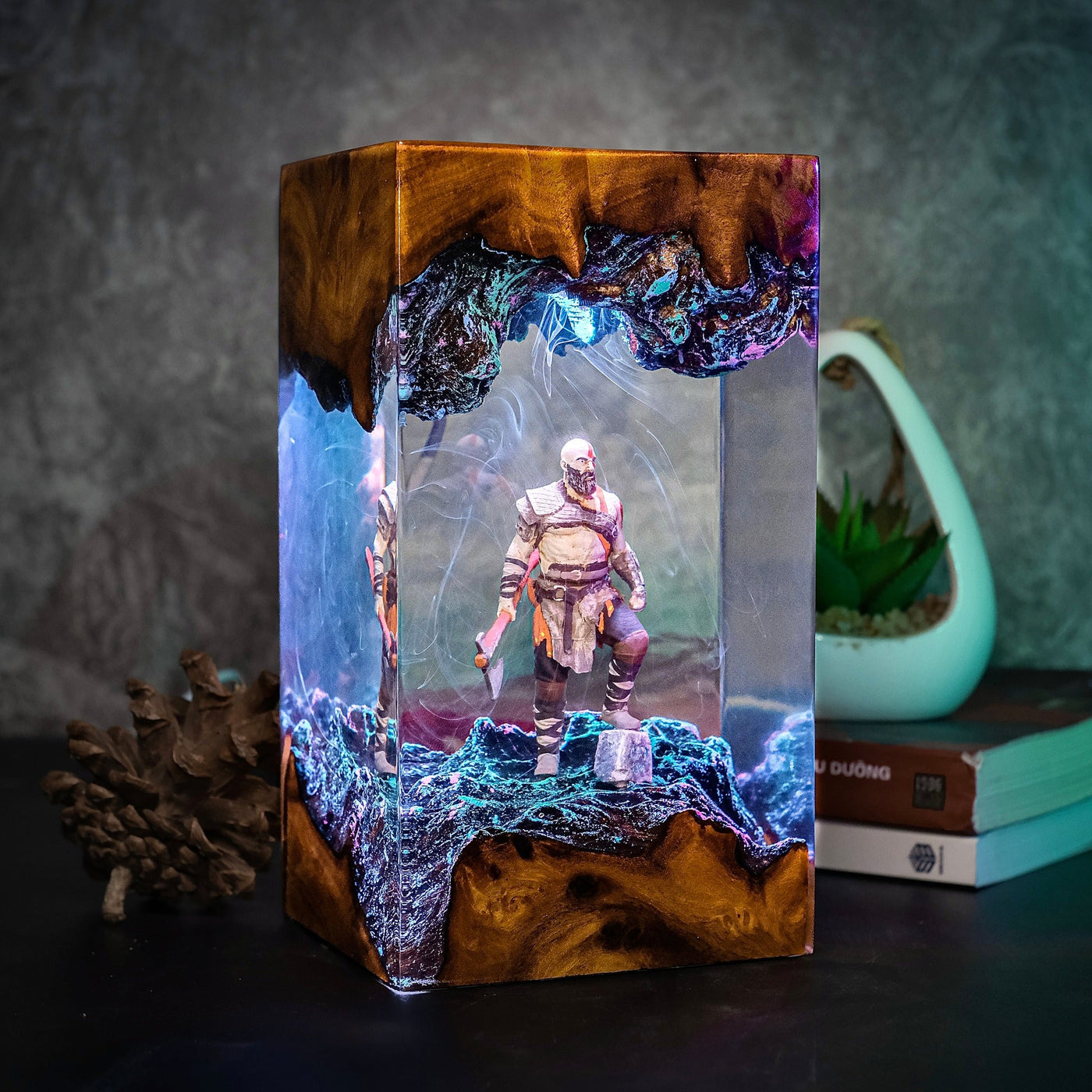 Legendary Kratos Resin Lamp