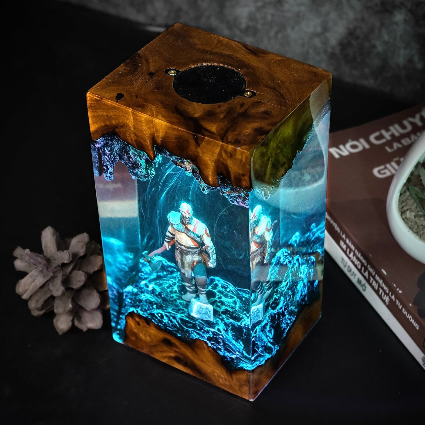 Legendary Kratos Resin Lamp