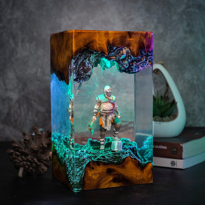 Legendary Kratos Resin Lamp