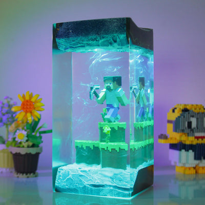 Diorama Minecraft Resin Lamp
