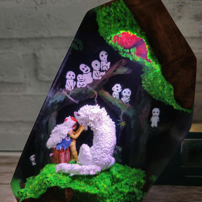 Princess Mononoke Resin Lamp