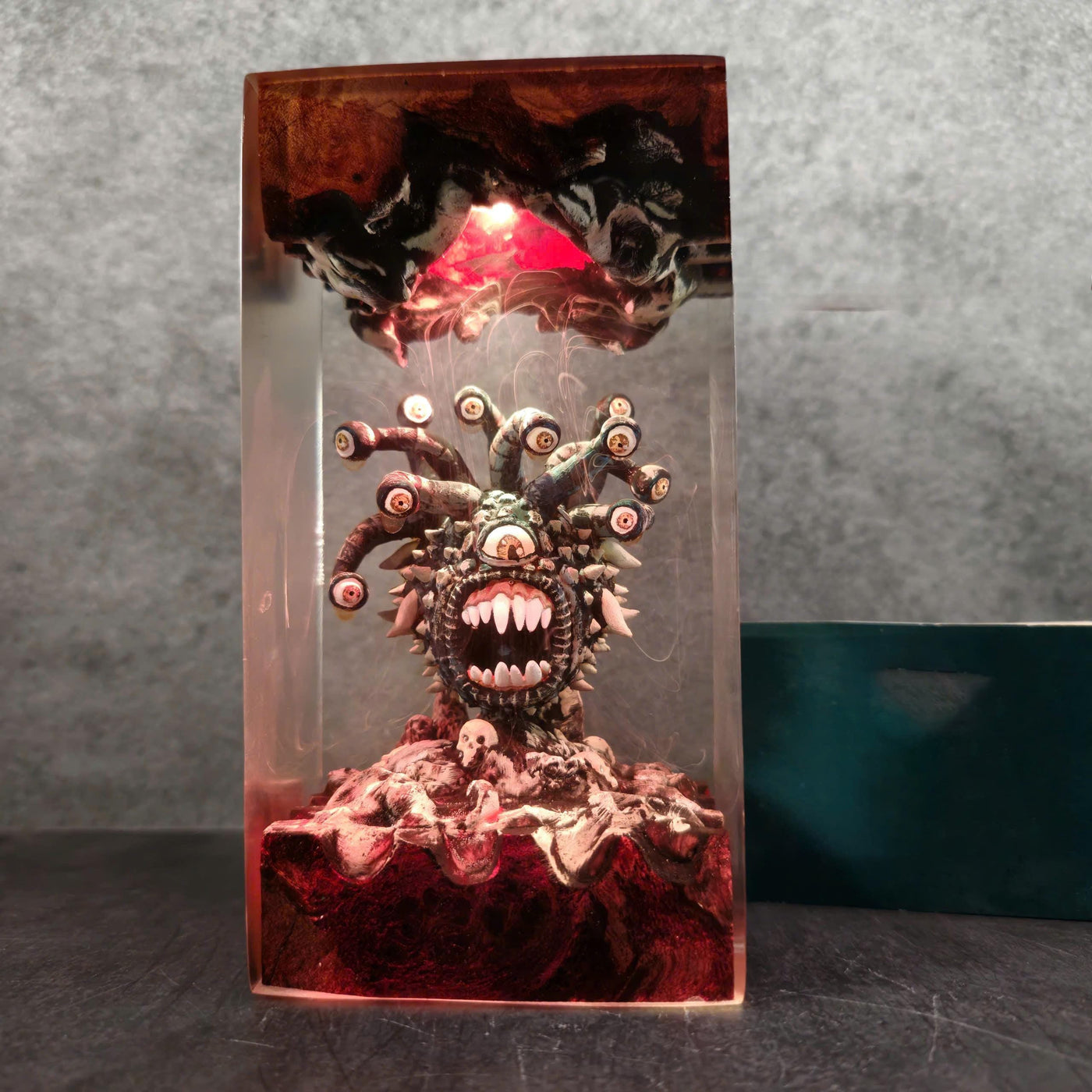 Beholder's Eye Resin Lamp