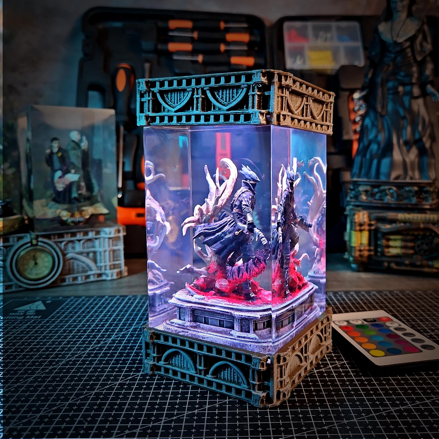 Hunter Resin Lamp
