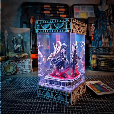 Hunter Resin Lamp