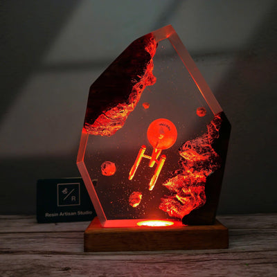 Star Trek USS Voyager NCC-1701Resin Lamp